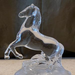 Vintage 2001 Crystal D'Arques Cheval France Rearing Horse Mint